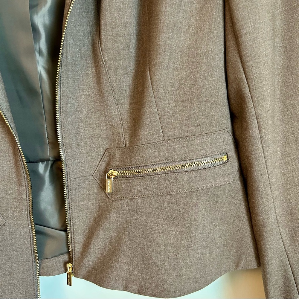 Calvin Klein Brown Women's Business Blazer - Picture 3 of 4